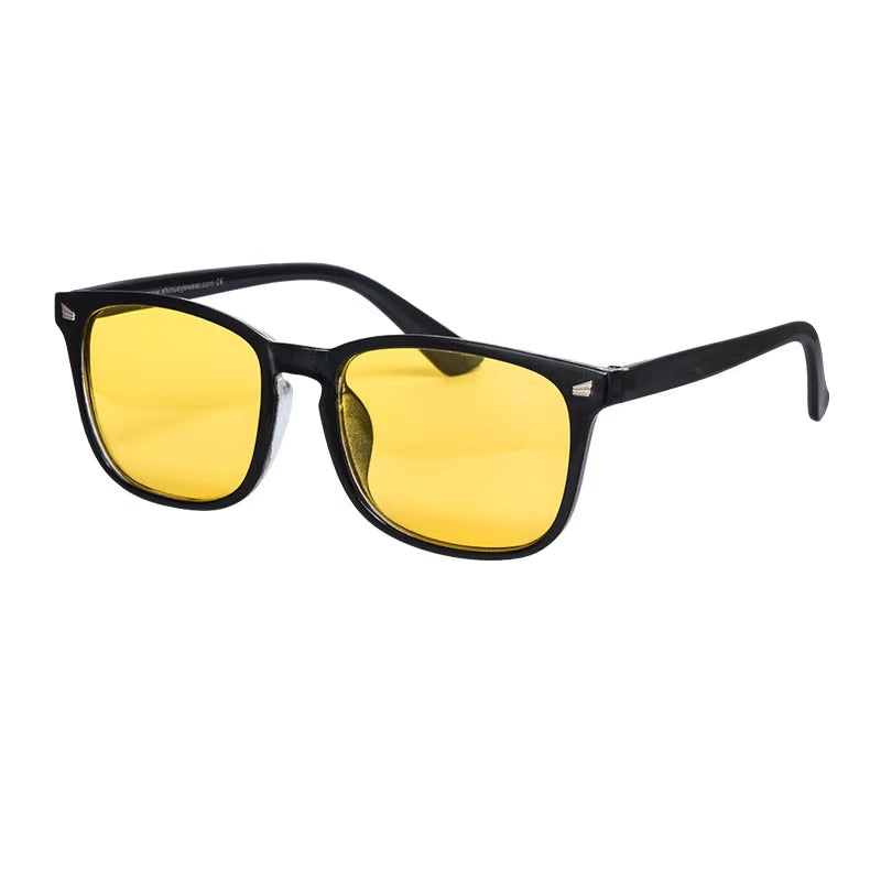 Men’S Glasses Blue Light Blocking Computer Glasses Orange Yellow Clear Lenses Glasses Light Blue Eyeglasses 3 Blocking Rate