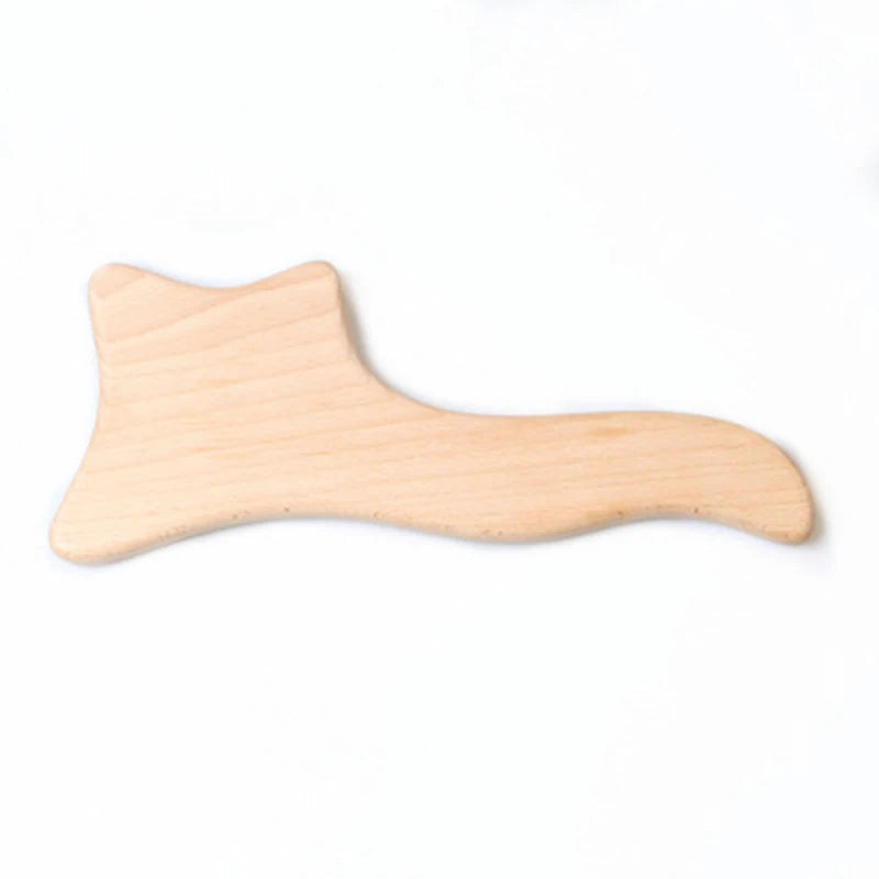 Wooden Lymphatic Drainage Massager Paddle Manual Anti-Cellulite Gua Sha Tool Muscle Pain Relief Soft Tissue Therapy Device