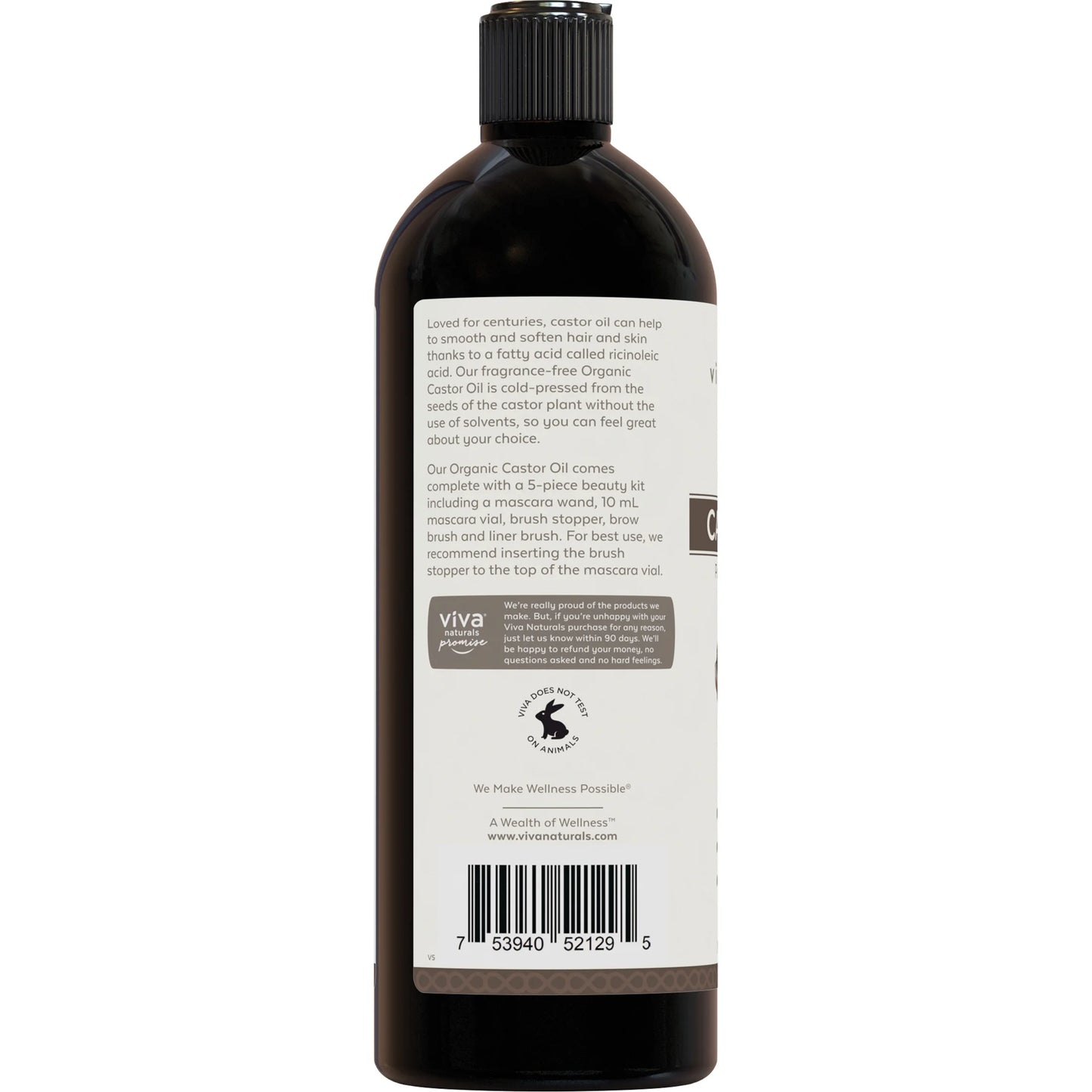 Organic Castor Oil, 16 Fl Oz, Nourishing Body Oil